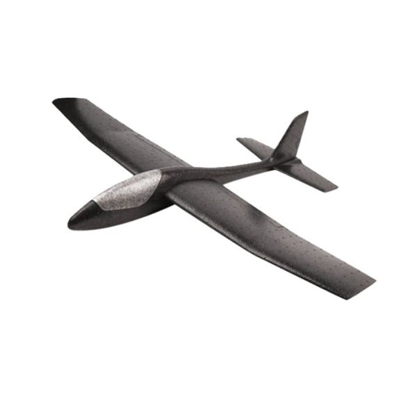 Avion Zburator, Flippy, Tip Planor, 83 cm Lungime, +3 Ani, din Polistiren, Aruncare 10 - 30 m, Negru