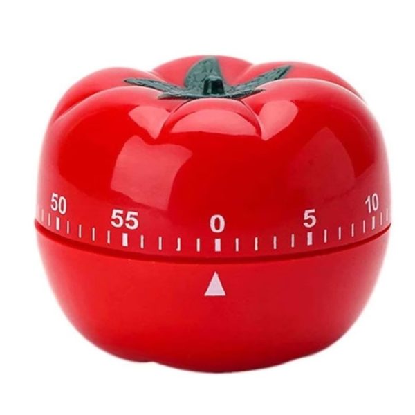Cronometru mecanic de bucatarie  forma de rosie 60 de minute 6.3 x 4.5 cm material ABS rosu