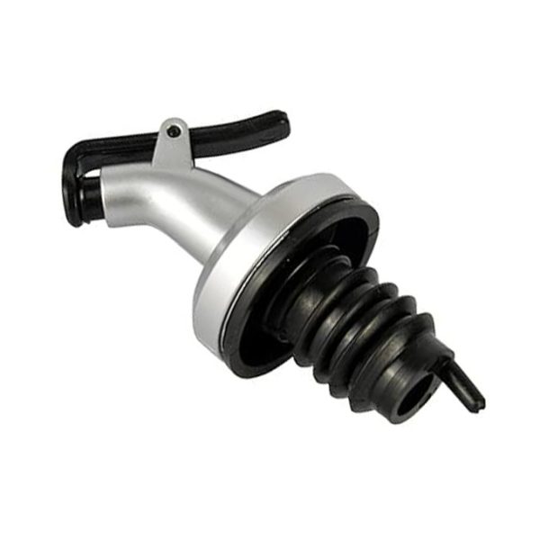 Picurator cu Dop pentru Sticla, Flippy, Dop Dispenser pentru Ulei Sosuri, 8.5 x 3 cm, Argintiu