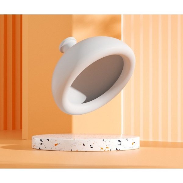 Dispozitiv Terapeutic Sputa, Flippy, Cupa pentru Terapie Toracica, Dispozitiv de Eructare, pentru Adulti si Copii, 10 x 6.5 cm, din Silicon, Alb