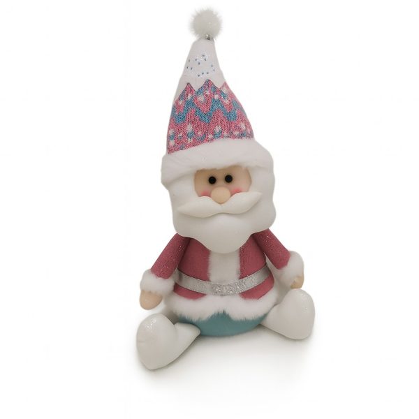 Figurina de Craciun Mos Craciun, Flippy, Figurina Decorativa Mos Craciun pentru Sarbatorile de Iarna, 37 x 20 x 12 cm, Multicolor