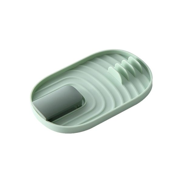 Suport Pliabil  pentru Capace Linguri Multifunctional Plasare pe Blatul de Bucatarie 11.5 x 18 x 2.2 cm Verde