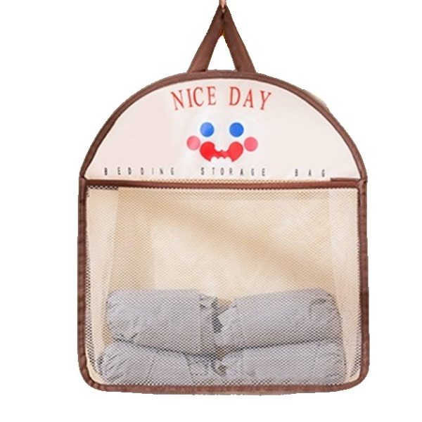 Geanta de Depozitare  Tip Saculet de Agatat Multifunctionala din Plasa 40 x 10 x 44 cm Maro