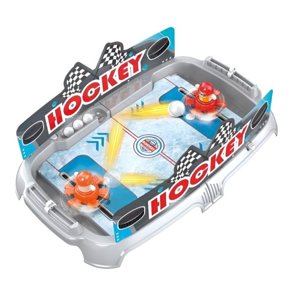 Joc de Masa Interactiv Ice Hockey pentru Copii  4 Mingi Tabela Scor 40.7x27x14.5 cm Gri