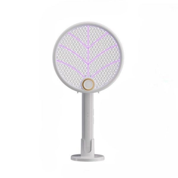 Lampa Electrica Impotriva Tantarilor  42.5 x 22 x 10.5 cm Reincarcabila cu Cablu USB Inclus Plasa din Aluminum Alb
