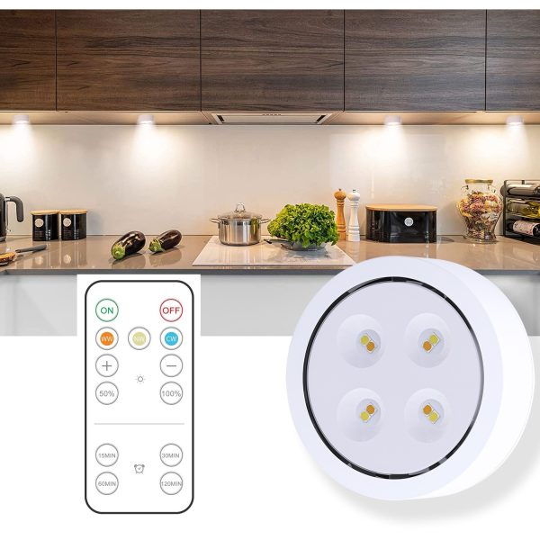 Lampa Led  Fara Fir cu Baterii 3 Culori de Lumina cu Telecomanda din Plastic Alb