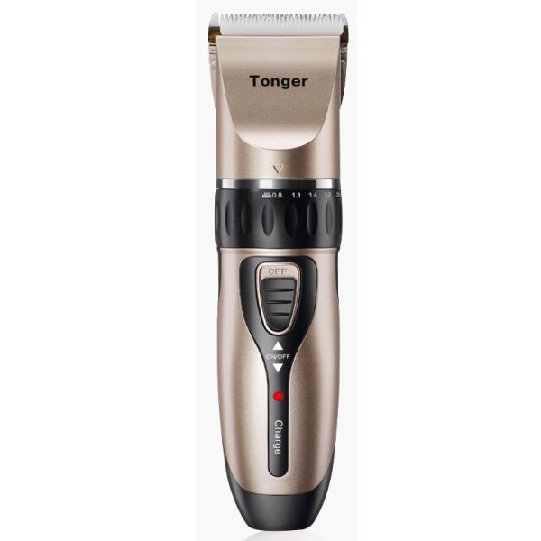 Masina De Tuns Bebelusi si Copii, Flippy, Lame Cermice si Inox, Fara Fir, Functie Anti Taiere, Silentios, 50 W, 4 Accesorii, Incarcator USB, Gold Negru