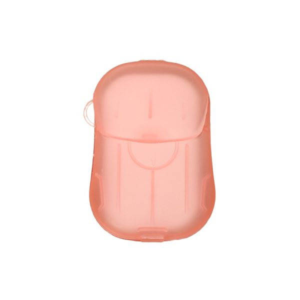 Mini Cutie de Sapun din Hartie  de Unica Folosinta Portabila Potrivit pentru Calatorii 20 buc Portocaliu