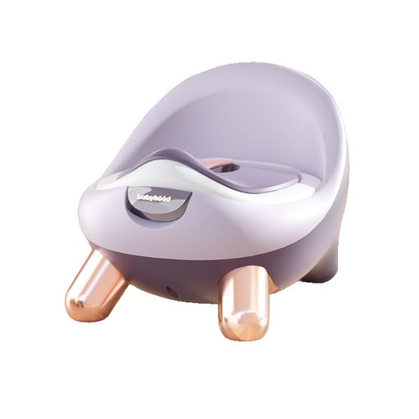 Olita pentru Copii  +1an Portabila cu Capac Model Prietenos Non-Toxic Compartiment Detasabil cu 4 Picioare Usor de Curatat Mov Gold