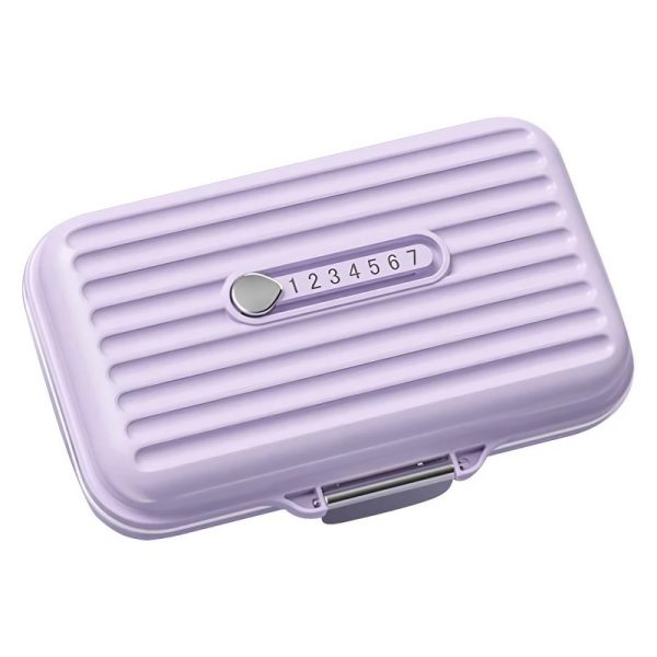 Cutie Medicamente  Mov 7 Compartimente Portabila si Compacta 11x7.2x3.5 cm Ideala pentru Uzul Cotidian