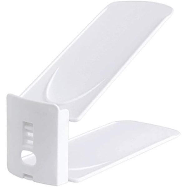 Suport pentru Pantofi, Flippy, din Plastic, Reglabil, 2 Niveluri, 27 x 10 x 20 cm, Alb