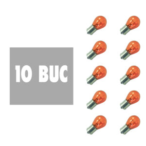 Bec auto Portocaliu PY21W- BAU15s 12V 21W - set de 10 - CARGUARD