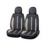 Huse auto premium 5 locuri Carguard Deluxe piele ecologica perforata - negru - alb