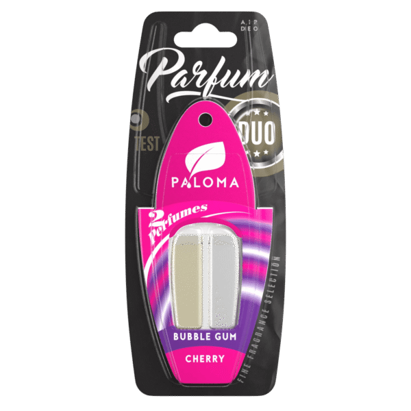 Odorizant auto Paloma Parfum DUO Cherry/Bubble Gum 2x3ml