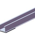 Sina Aluminiu "P" pt montaj panou fotovoltaic 350cm - Acoperis plat