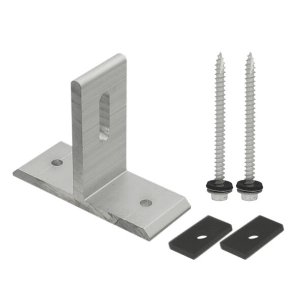 Suport "T" pentru fixare panou fotovoltaic pe acoperis de tabla