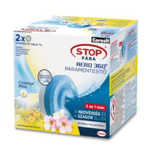 Henkel - Tabletă Ceresit Stop pentru reumplerea aparatului de dezumidificare - aromă „Flori sălbatice” - 2 x 450 g