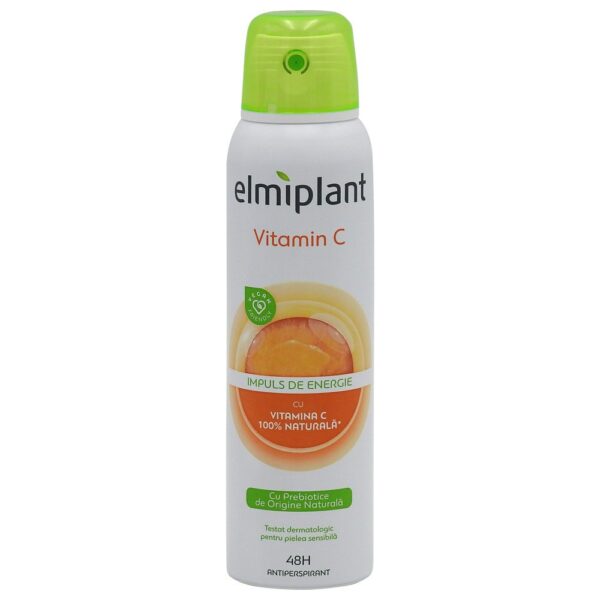 Deodorant Antiperspirant Spray, Elmiplant, Vitamin C, 150 ml