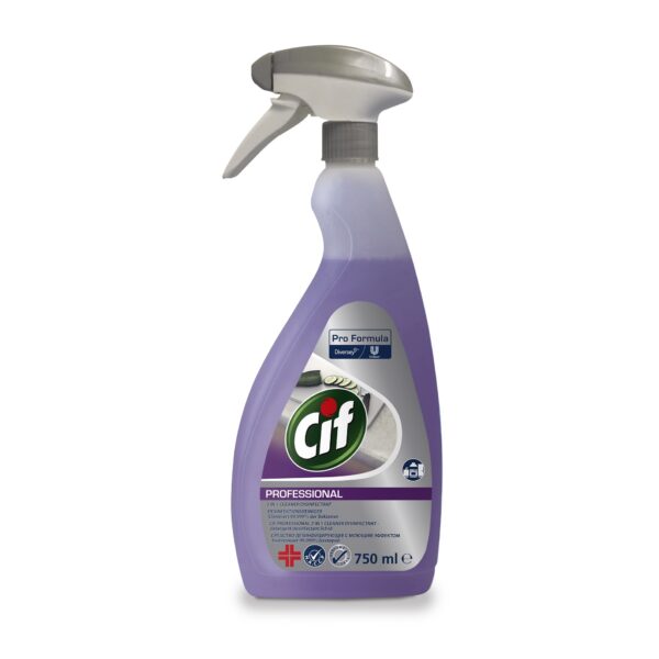 CIF Professional 2-in-1 Detergent Dezinfectant Lichid 0.75 L
