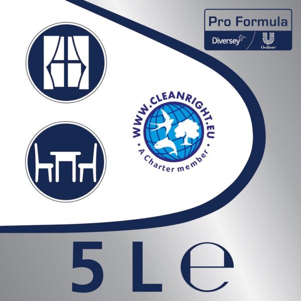 CIF Professional Glass & Multi Surface – Detergent Geamuri si Suprafete 5 L