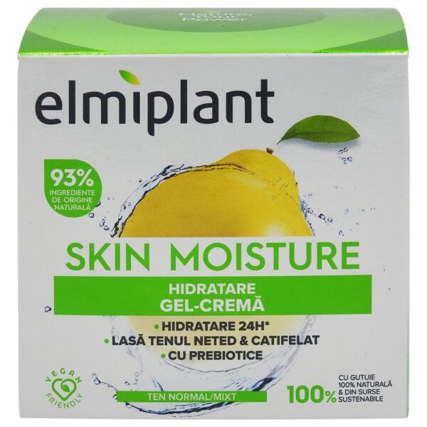 Crema Hidratanta de Zi, Elmiplant, Skin Moisture 25+, Pentru Ten Normal/Mixt, 50 ml