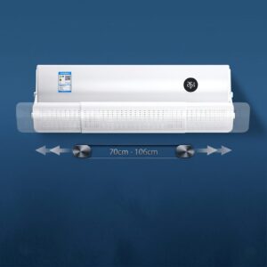 Deflector pentru Aer Conditionat, Flippy, Purificare cu Ioni Negativi, Universal, Protectie Impotriva Curentului De Aer Rece Sau Cald, Ajustabil 180 Grade