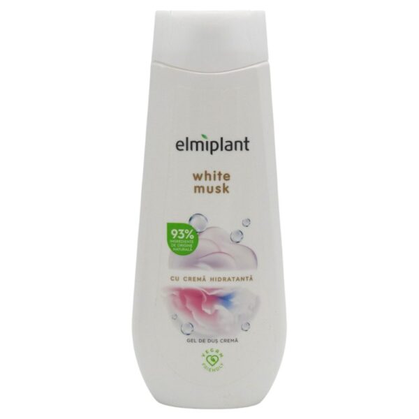Gel de Dus, Elmiplant, Cu Crema Hidratanta White Musk, 400 ml