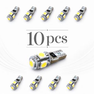 Pachet 10 Leduri auto pozitie can-bus T10 3W Carguard