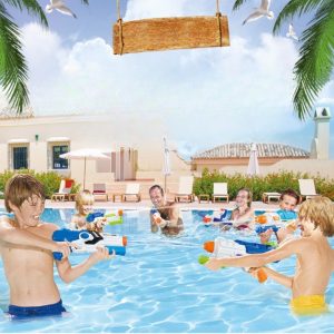 Pistol cu Apa pentru Copii, Rezervor, Pentru Piscina/Plaja, Flippy, 6ani+,  Multicolor, 1250ML