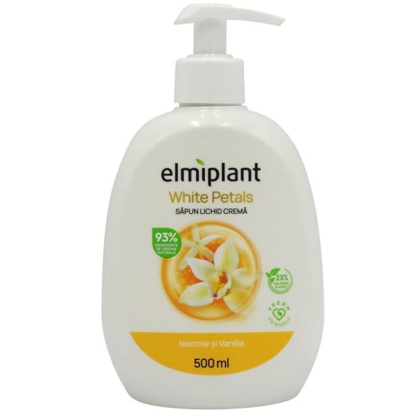 Sapun Lichid Crema, Elmiplant, Iasomie si Vanilie, 500 ml