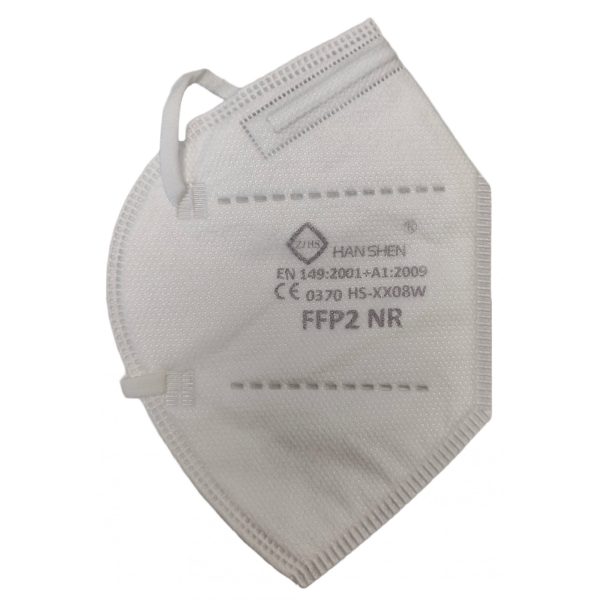 Set 24 bucati Masca de protectie faciala, Flippy, de unica folosinta pentru adulti, FFP2, KN95 CE 0370, 5 straturi, nesterila, ambalaj individual, Alb