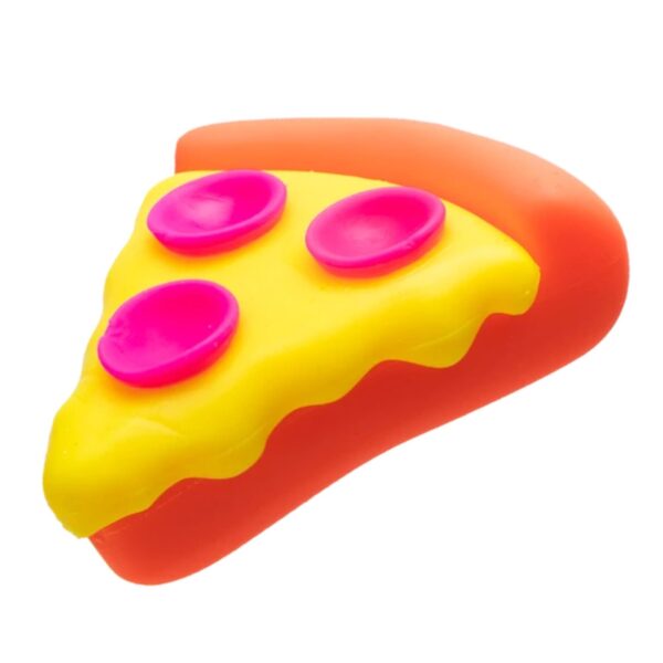 Jucarie Senzoriala Squishy, Flippy, Model Felie de Pizza Squeezza, 1 Bucata, Jucarie Antistres cu Textura Moale pentru Copii/Adulti, Efect Calmant cu Revenire Lenta , 9 x 8.5 cm, Culoare Aleatorie