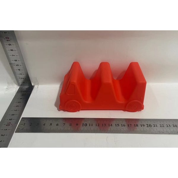 Suport pentru Taco, Flippy, Model Autobuz, 14 x 7.5 x 6.5 cm, din PP, Portocaliu