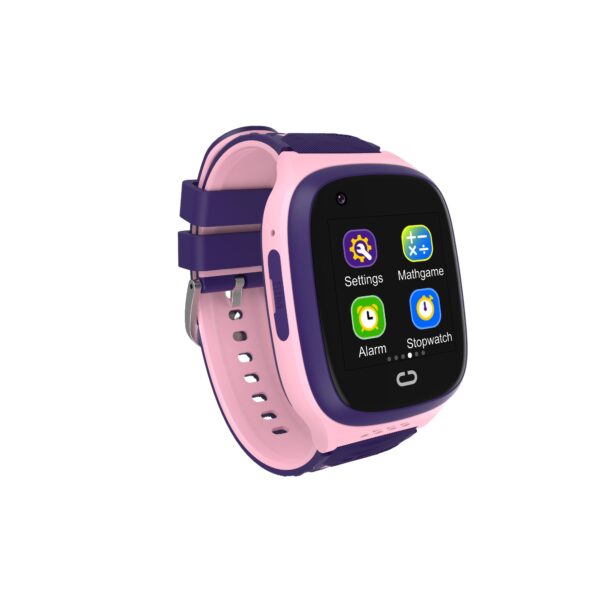Ceas Smartwatch  Pentru Copii LT31E-4G cu Functie Telefon Localizare GPS Istoric Traseu Apel de Monitorizare Camera Mov/Roz