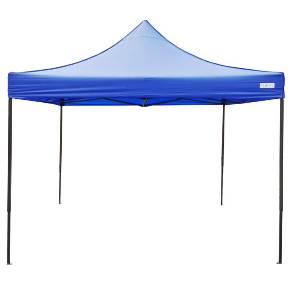 Cort Pavilion Pliabil 3x3m  Cadru Metal Pliabil Ranforsat Acoperis 420D 185 g/m Polyester Oxford pentru Curte Gradina Evenimente Albastru