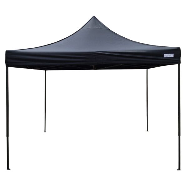 Cort Pavilion Pliabil 3x3m  Cadru Metal Pliabil Ranforsat Acoperis 420D 185 g/m Polyester Oxford pentru Curte Gradina Evenimente Negru