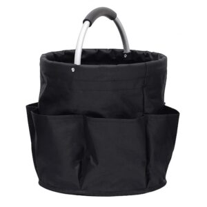 Geanta Cos pentru Scule de 17L  Buzunare Exterioare Cos de Picnic Portabil Cos pentru Plaja Cos pentru Curatenie din Material Oxford 600 D 28 x 28 x 28 cm Negru