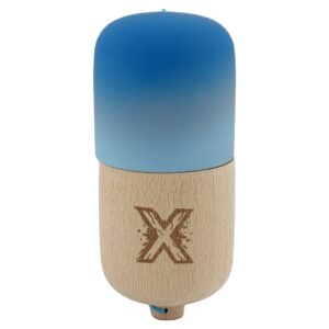 Kendama Pill X Originala  Profesionala Model Rubber Grip Pilula din Lemn Varsta 9+ Ata 62/65 cm 11 x 5 x 5 cm Gradient Albastru/Albastru deschis