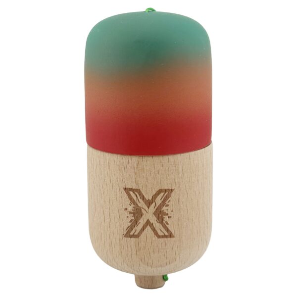 Kendama Pill X Originala  Profesionala Model Rubber Grip Pilula din Lemn Varsta 9+ Ata 62/65 cm 11 x 5 x 5 cm Gradient