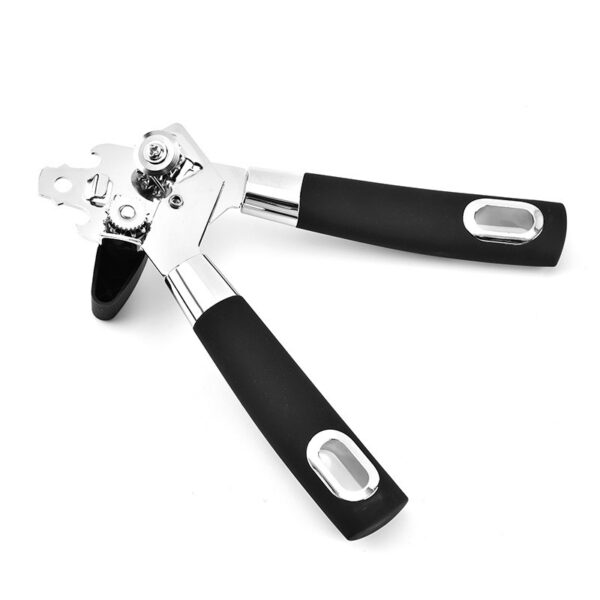 Desfacator de conserve multifunctional  Otel inoxidabil Maner antialunecare ergonomic rezistent la rugina usor de utilizat 21.6 x 6 cm argintiu