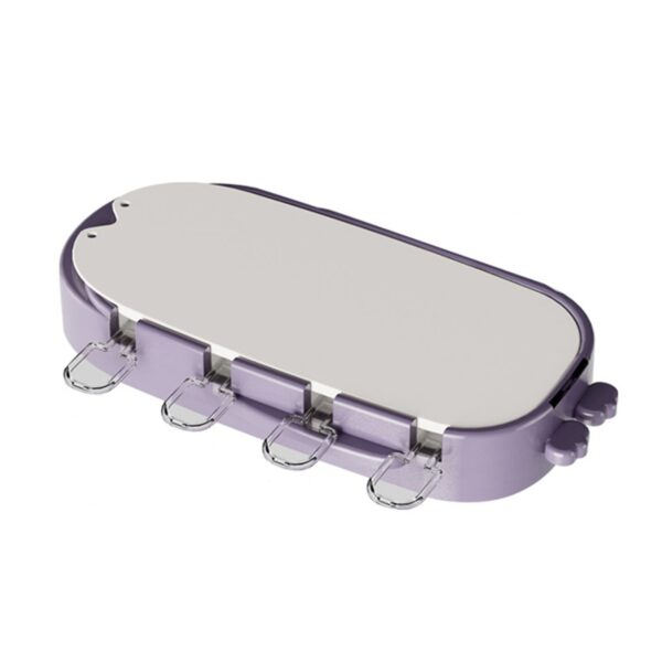 Forma pentru inghetata  4 compartimente forme cu animalute materialsilicon si ABS 21 x 12.8 x 3cm mov