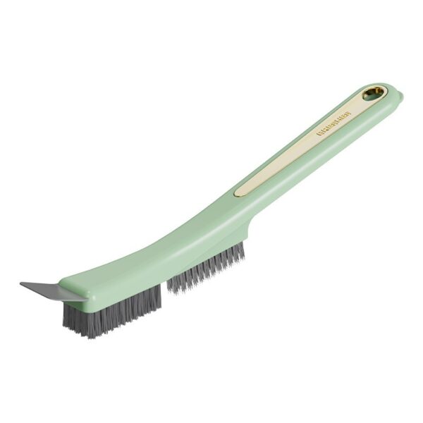 Perie de Sarma pentru Bucatarie  din Doua Bucati Maner Lung cu Gaura de Prindere Peri din Otel Anti-Reziduu Anti-Murdarie 24.5x2.7x6.7cm Verde