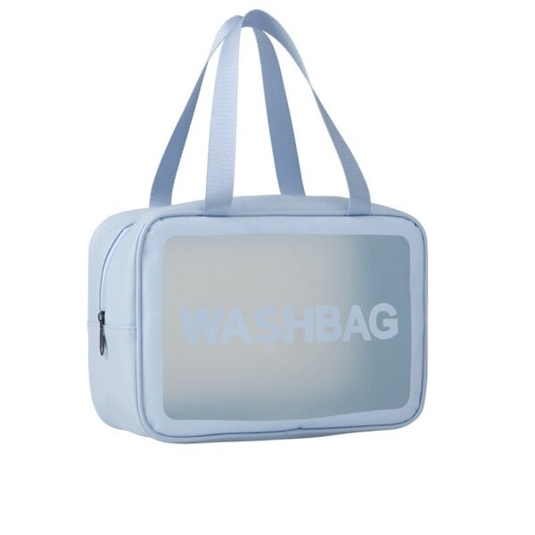 Geanta Cosmetice de Voiaj  Impermeabila Translucida Mata 26 x 15 x 10 cm Albastru