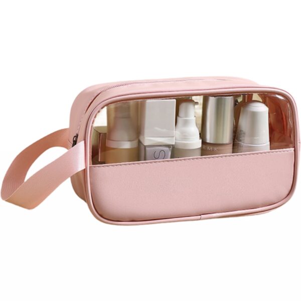 Geanta cosmetice  pentru voiaj sau organizare 22 x 12 x 8 cm roz