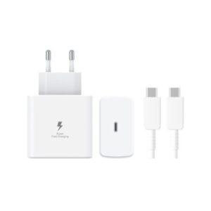 Incarcator Super Fast Charge  Adaptor Fast Charge 45W 5A PD 3.0 Cablu 1m Incarcator Fast Charge USB Type-C Alb