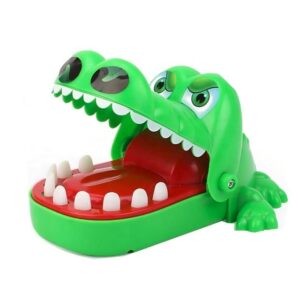Jucarie interactiva Crocodil Dentist  Joc de Grup/Familie 11 Dinti Small 15 x 10 x 7.5 cm Verde