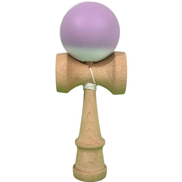 Kendama X Originala Profesionala  din Lemn Rubber Grip 18 cm Gradient Lila/Alb