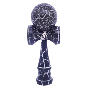 Kendama X Originala Profesionala  Kendama Cracked din Lemn – 18 cm Crack Albastru inchis/Gri