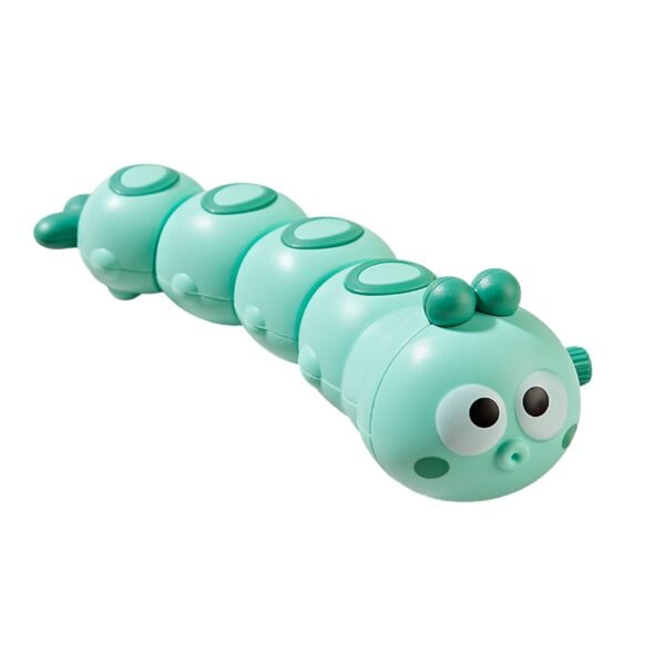 Jucarie mecanica pentru copii  omida haioasa cu cheita distractiva se taraste se misca 15 x 4 cm verde