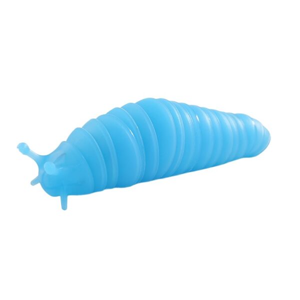 Jucarie Senzoriala Antistres  Fidget Toys Omida Tip Breloc 11 cm +3 Ani Albastru Transparent